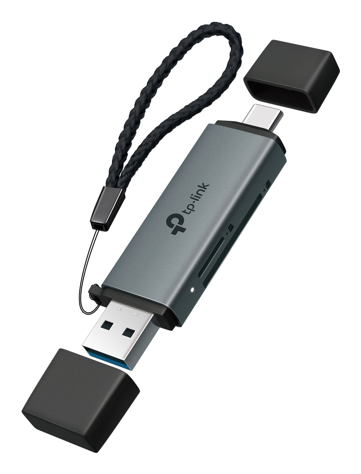 TP-LINK Adapter USB 3.0 Type-C & Type-A> SD+microSD 3.0 UA430D Hub USB 3.0 3 Network Equipment
