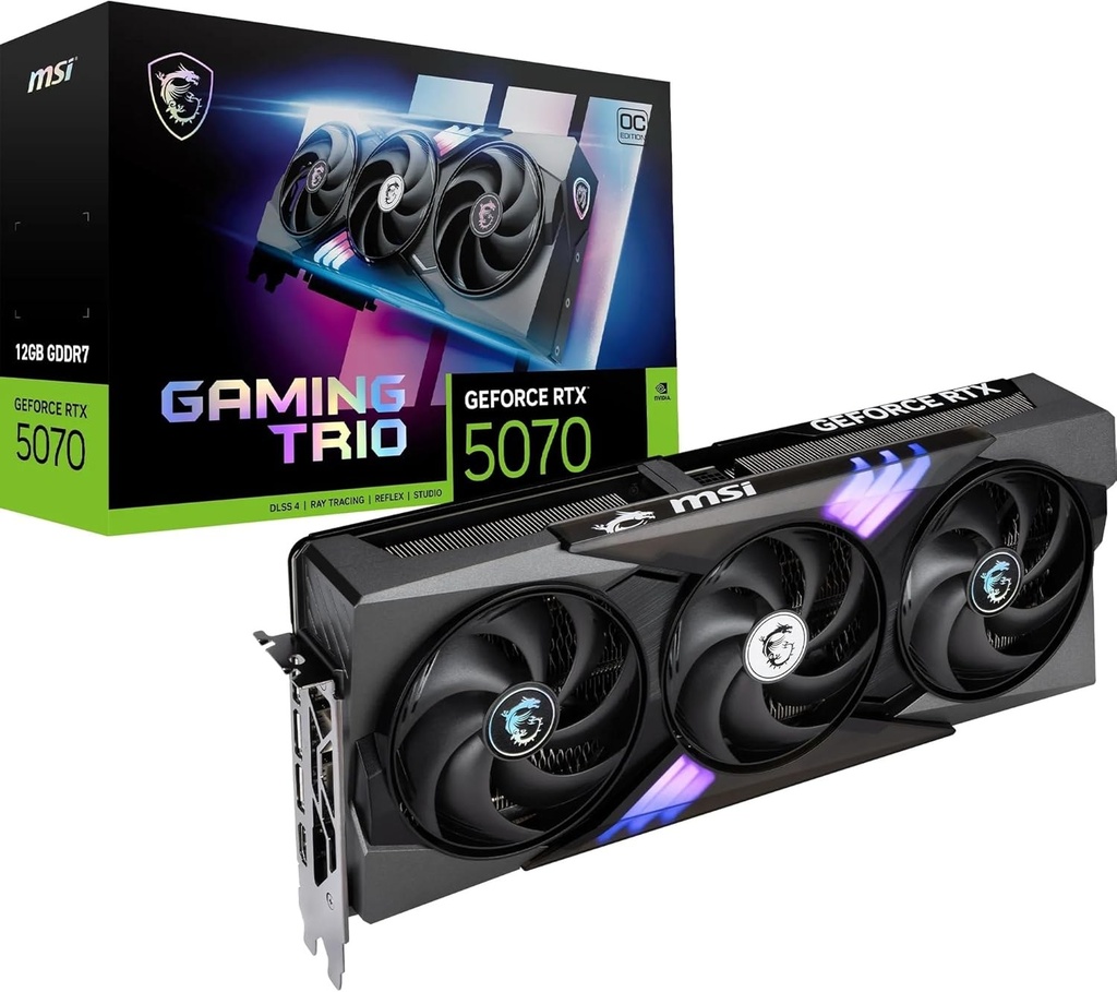 [20324432000] MSI GeForce RTX 5070 Gaming Trio OC Graphics card PCI-Express Graphics Cards