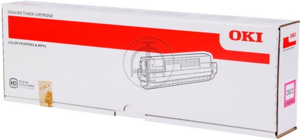 [2226430000] OKI C822 Toner magenta 44844614 Original Toner Cartridge Toner Cartridges