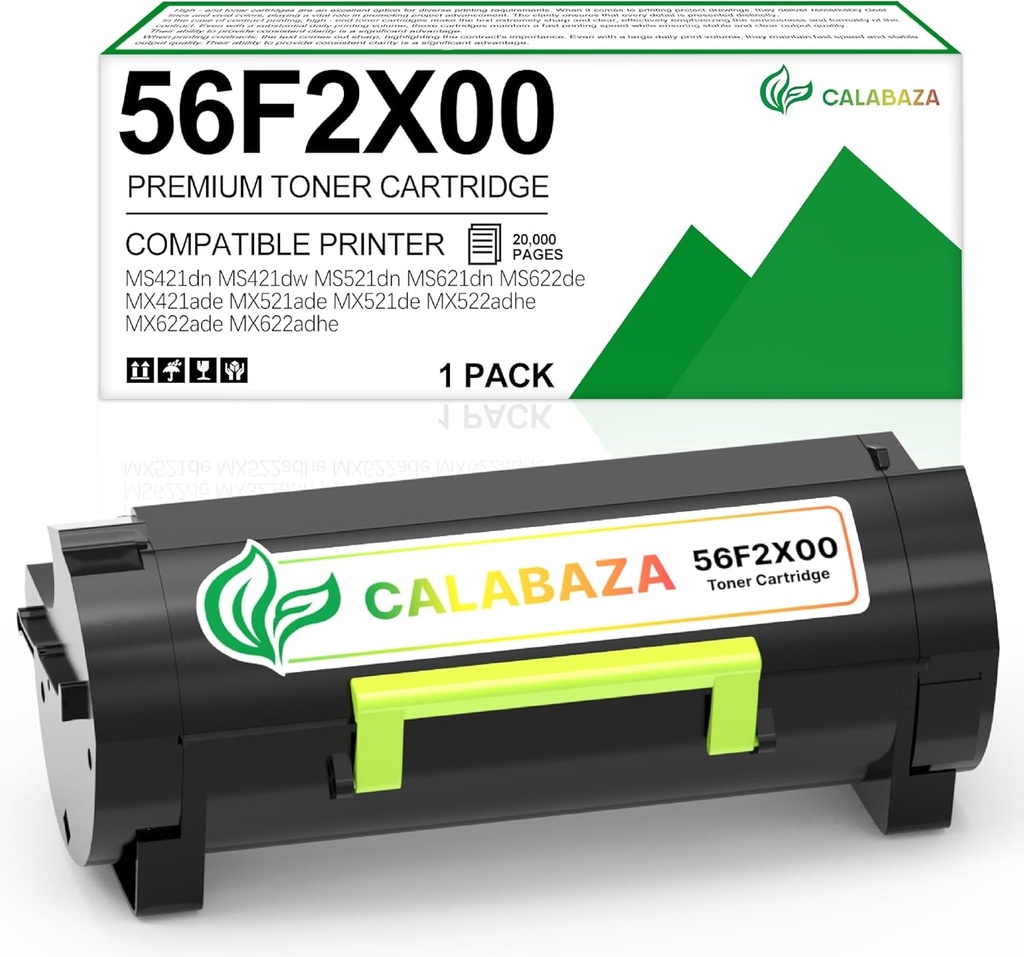 Lexmark 56F2X00 Black Toner Original Refill Toner Cartridges