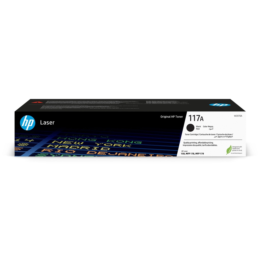 HP Toner W2070A 117 A Black Original Toner Cartridge Toner Cartridges