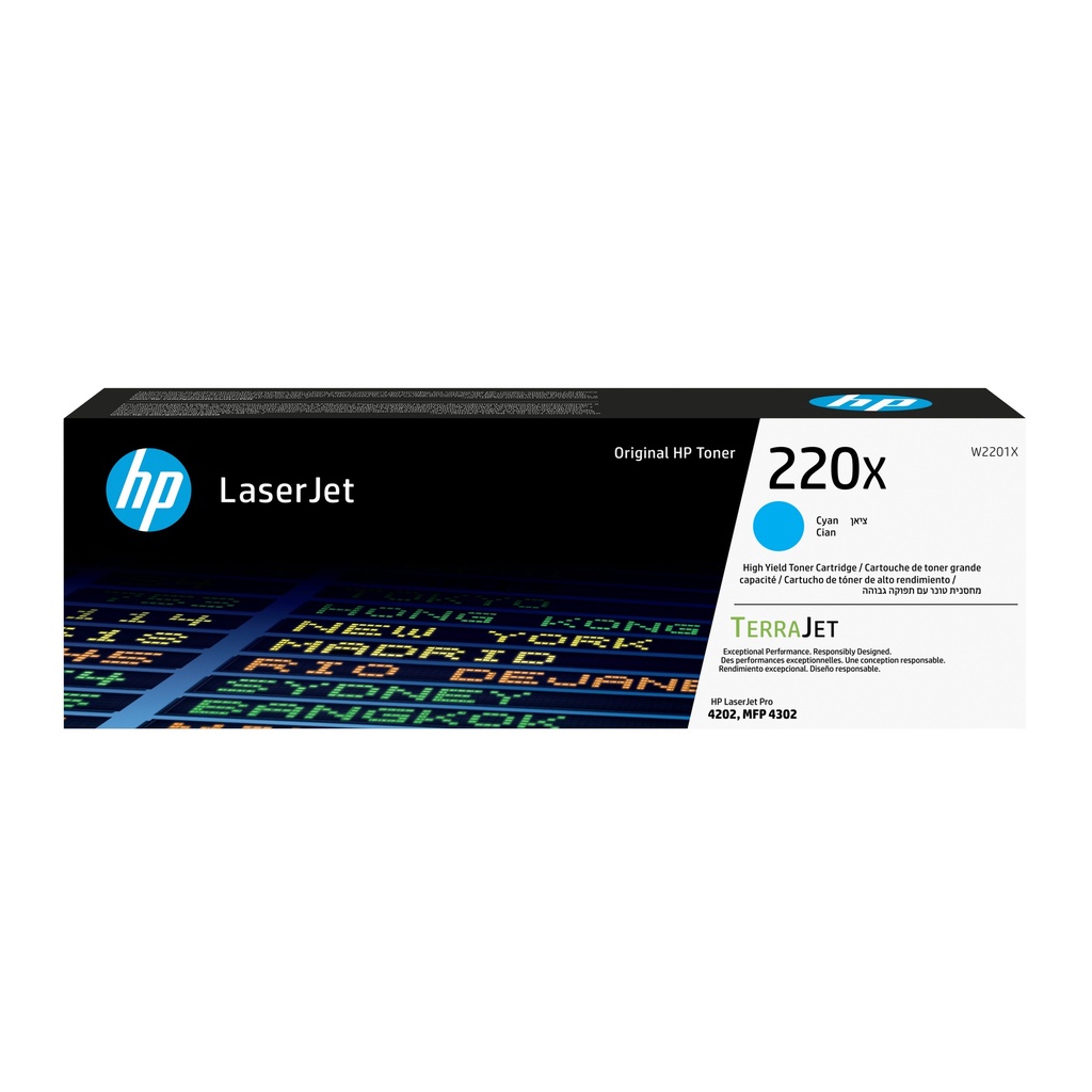 HP 220X Cyan Original LaserJet Toner Original Toner Cartridge Toner Cartridges