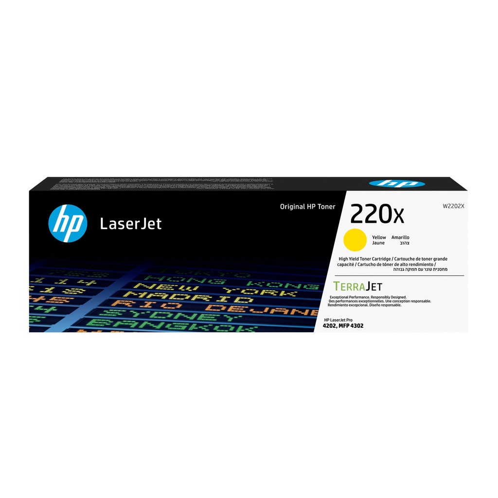 HP 220X Yellow Original LaserJet Toner Original Toner Cartridge Toner Cartridges