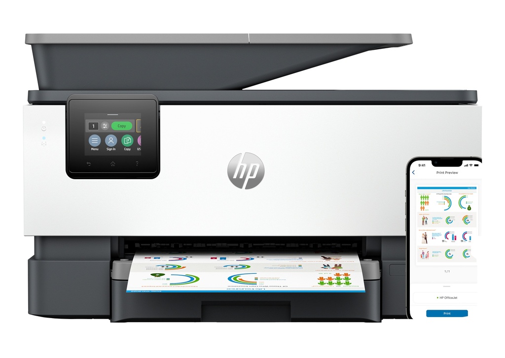 HP OfficeJet Pro 9120b All in One 4 in 1 Tintenstrahl multi function printer Fax Inkjet Multifunction Printers