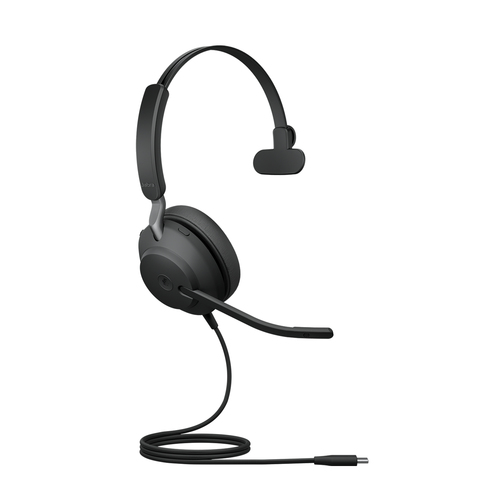 Jabra Evolve2 40 Se MS Mono USB C/A 40 Headset 20 KHz Audio Equipment