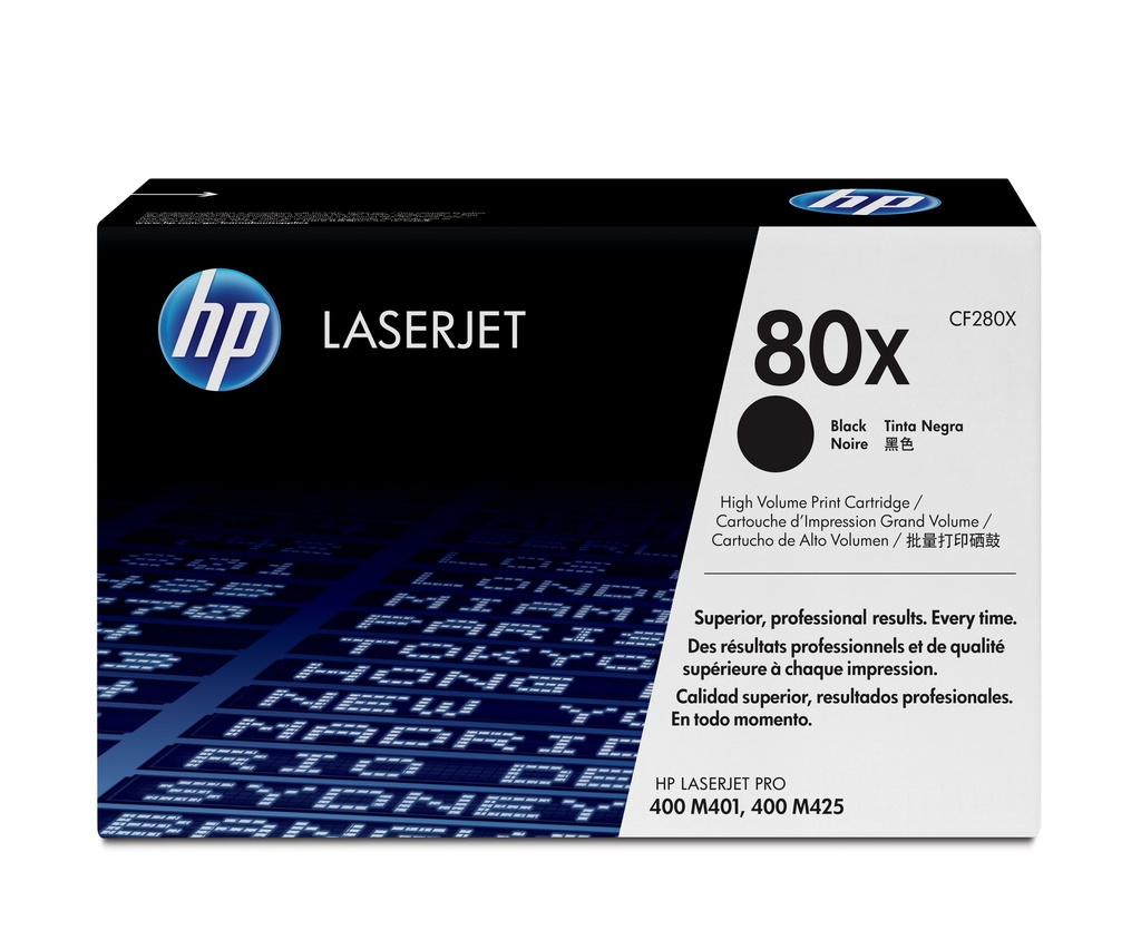 HP 80X High Yield Black Original LaserJet Toner Cartridge 6900 pages Black 1 PC(s Toner Cartridges
