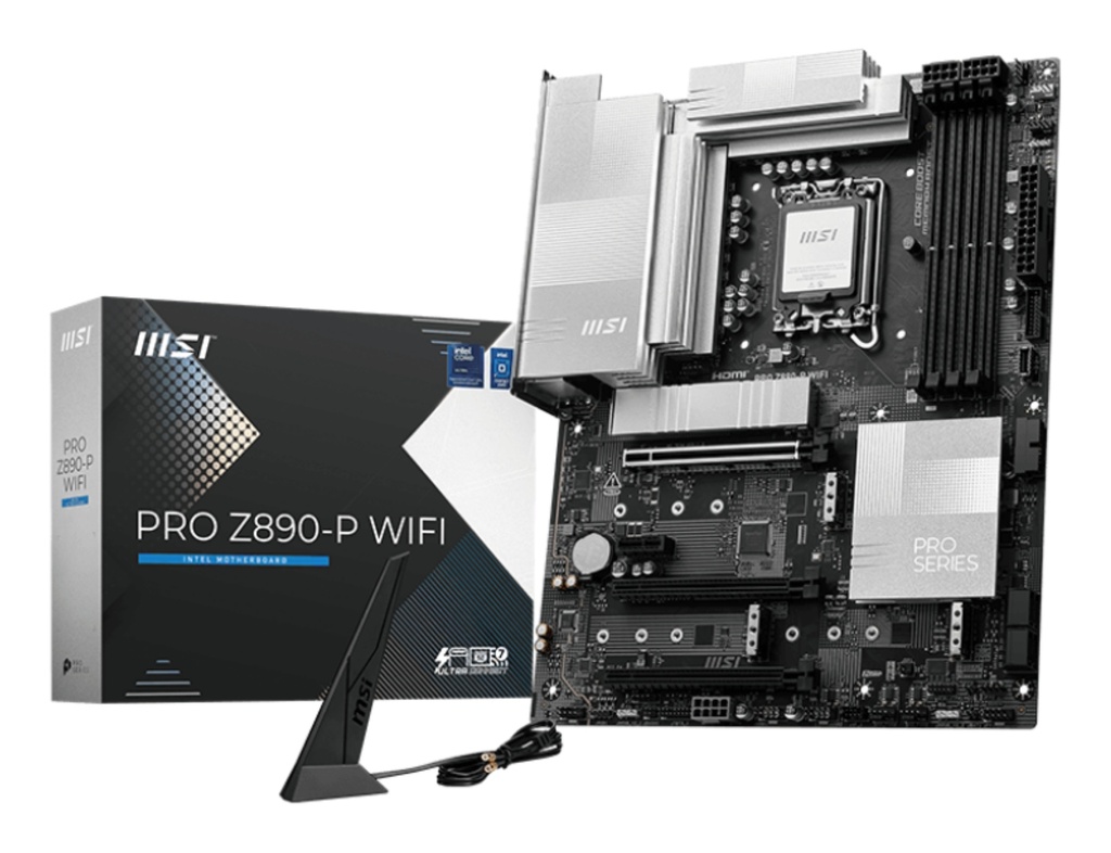 MSI PRO Z890-P Wi-Fi ATX motherboard Socket 1851 TB4/HDMI/DP Motherboard Intel Socket 1851 (Core Ultra 100&200 Motherboards