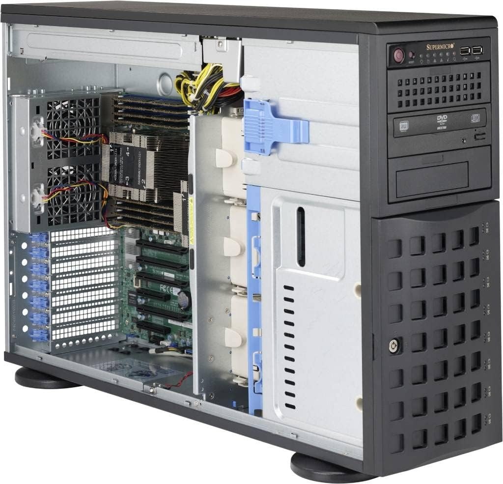 [10063538000] Supermicro CSE 745BTQ R920B Full Tower Server Black ATX EATX micro ATX 4U Fan fail HDD Network Power Racks