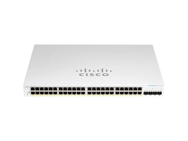 Cisco Business 220 Series Cbs220 48T 4G Switch Smart 48 x/1000+ 4 1 GBps Network Equipment