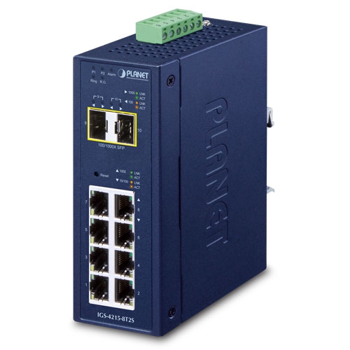 Planet IGS 4215 8T2S IP30 Industrial L2/L4 10/100/1000T+ 100/1000X SFP Ethernet Network Accessories