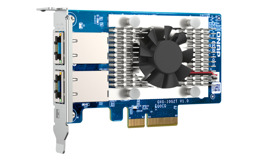 [12196974001] QNAP QXG-10G2T network adapter PCIe 3.0 x4 100 m Storage server NAS Data Storage