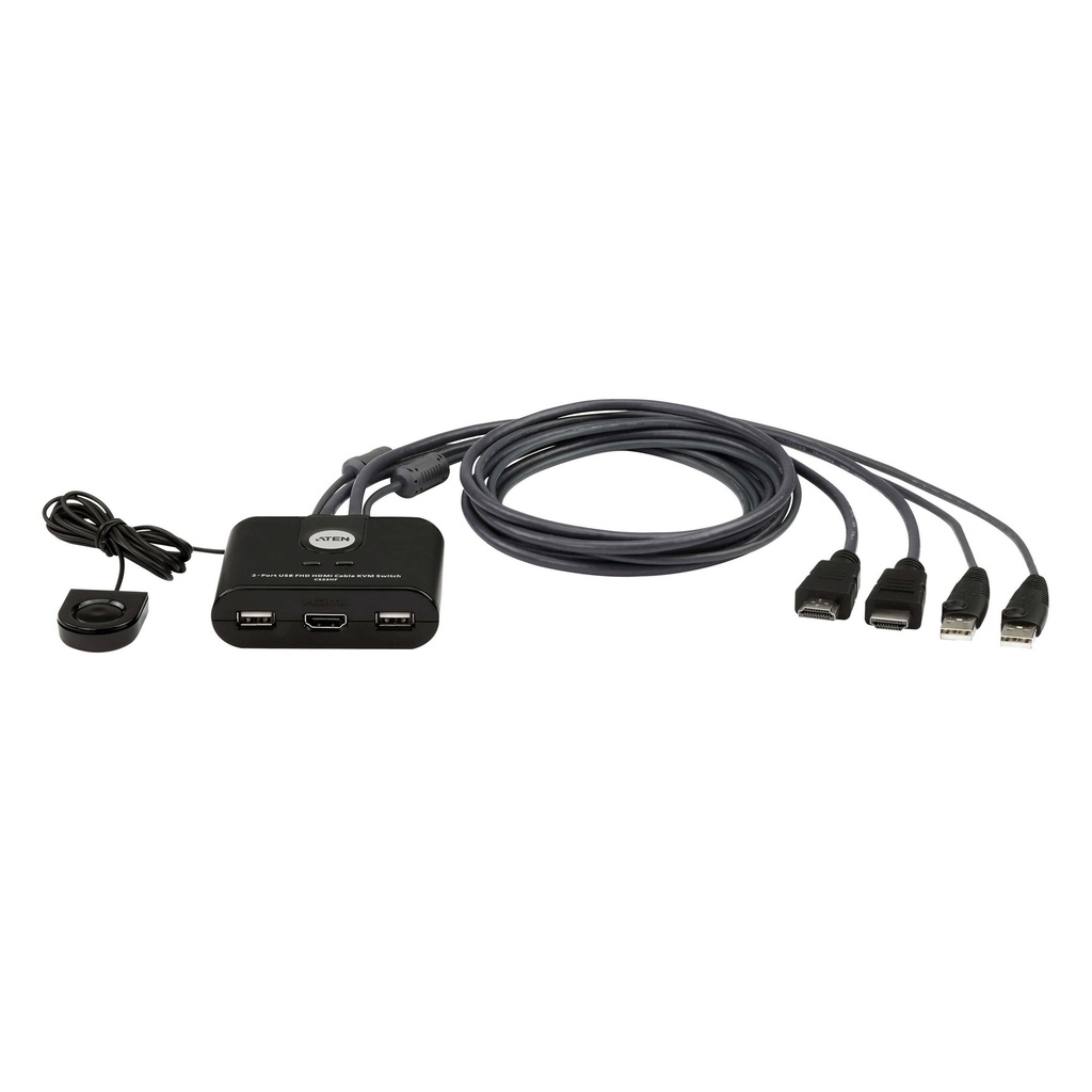 ATEN CS22HF 2-port USB FHD HDMI switch Cable Digital Cables & Adapters