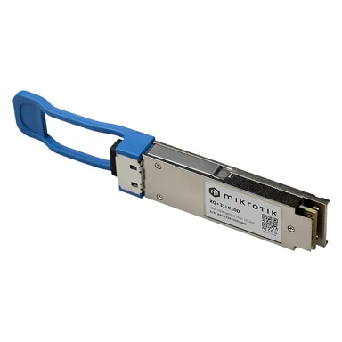 MikroTik XQ+31LC10D Faseroptik QSFP28 LC UPC 10000 m 1309 Fiber Optic 100 GBps Network Equipment