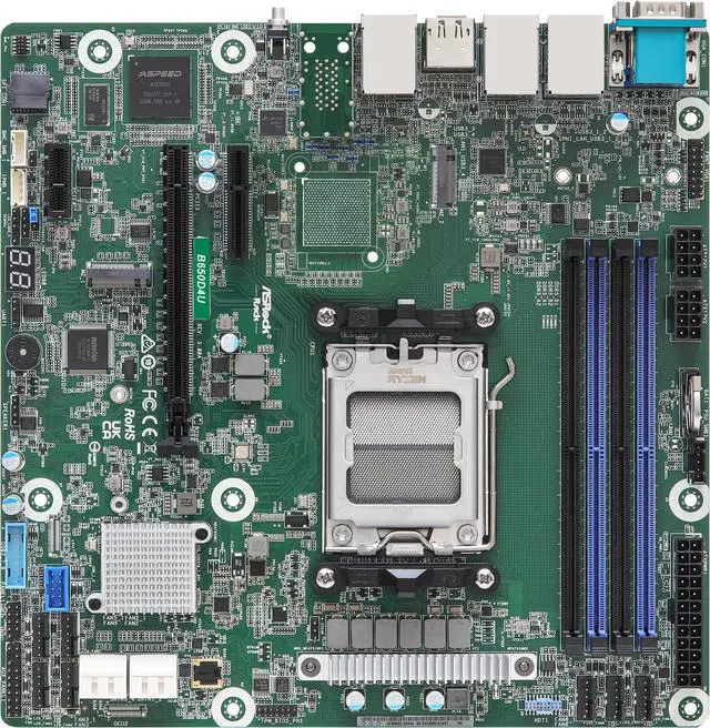 ASRock B650D4U motherboard Amd B650 Express Socket Am5 micro ATX Motherboard AMD Socket AM5 (Ryzen Zen4 Motherboards