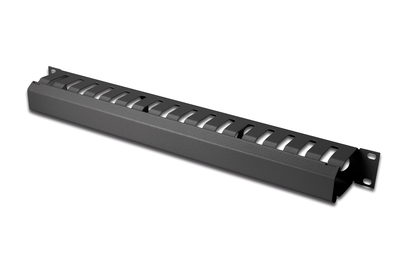 DIGITUS Cable Management Panel with detachable cover for 483 mm (19) cabinets, 1U Rack Accessories