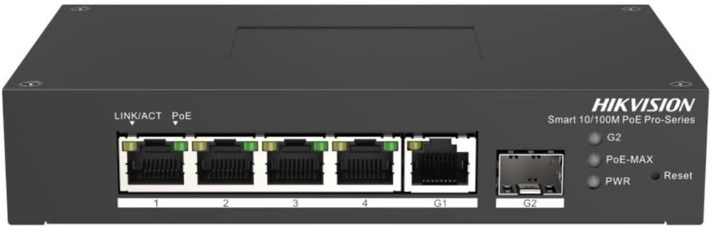 Hikvision DS 3T1306P SI/HS Smart Managed Switch DIN-RAIL PoE Switch 0.1 GBps Network Equipment