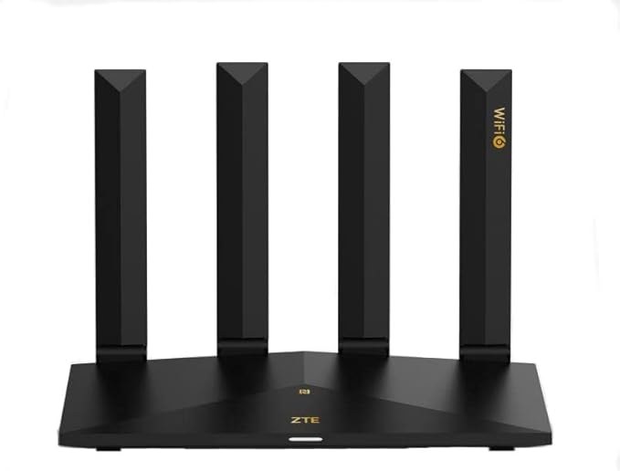 ZTE Router T3000 Wi-Fi 6 ax3000 Wi-Fi router 2xWAN/LAN 2xLAN White Network Equipment