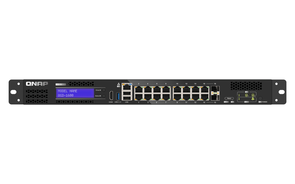 [16383671000] QNAP QGD-1600 Switch intelligente 4 x PCI-Express Network Equipment