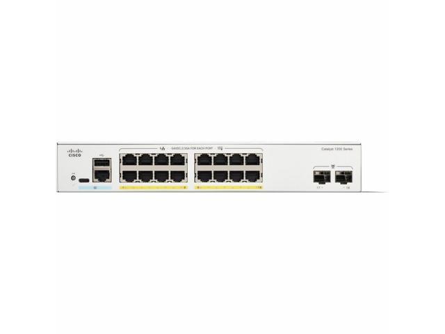 Cisco Catalyst 1200 GE PoE 2x1G SFP Switch 1 GBps Network Equipment