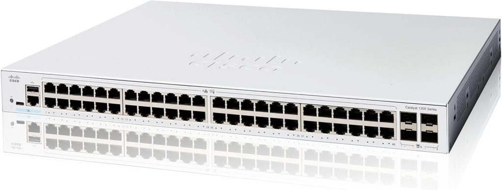 Cisco Catalyst 1200 Ge 4x1G Sfp Switch 1 GBps Network Equipment
