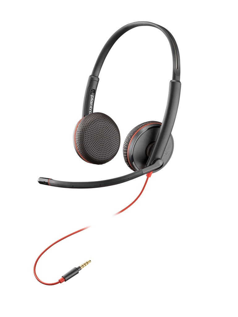 [17292326000] Poly Blackwire C3225 Top Headset Stereo Audio Equipment