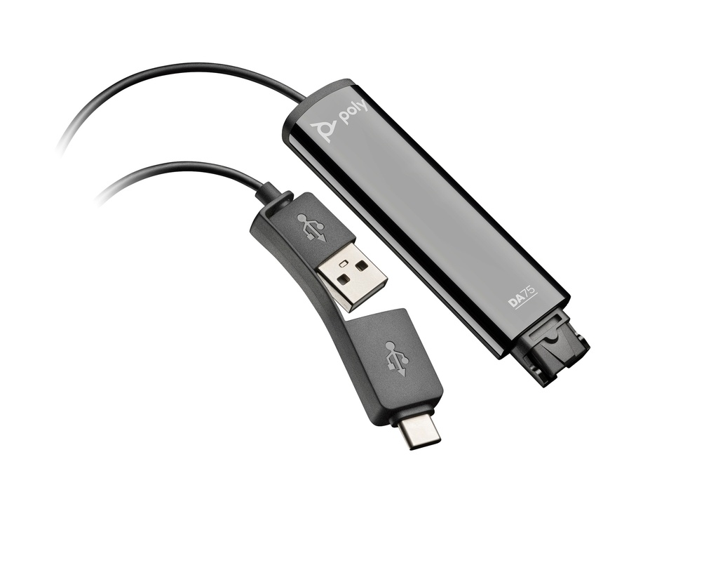 [17292739000] Poly DA75 USB to QD Adapter Sound Card GSM-FR Sound Cards
