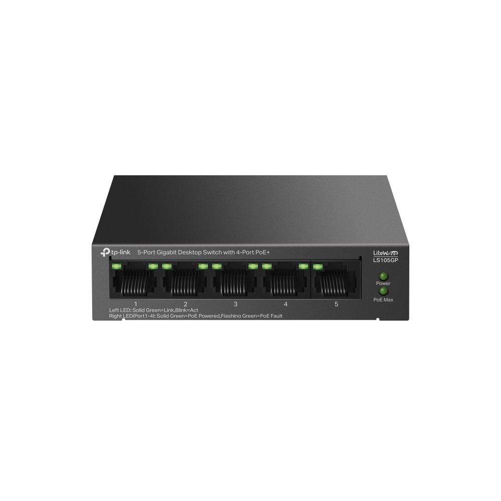 TP-LINK LS105GP desk-top Switch Switch 1 GBps Network Equipment