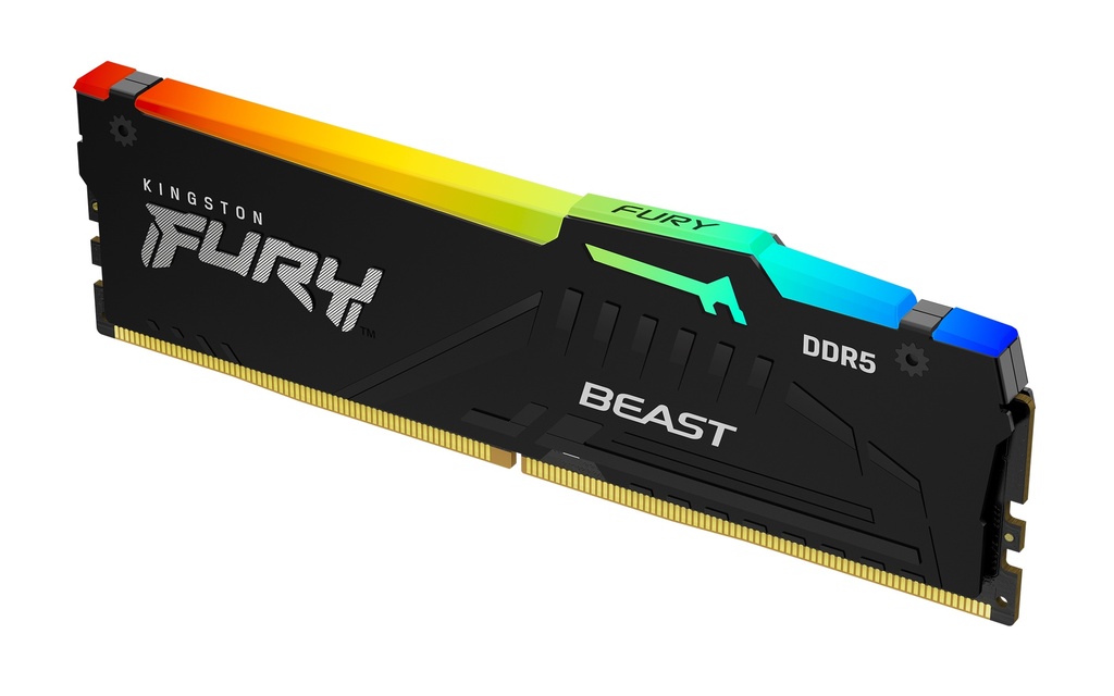 Kingston 6000Mt/s Cl30 Dimm Fury Beast RGB Expo 16 GB DDR 5 Memory Modules