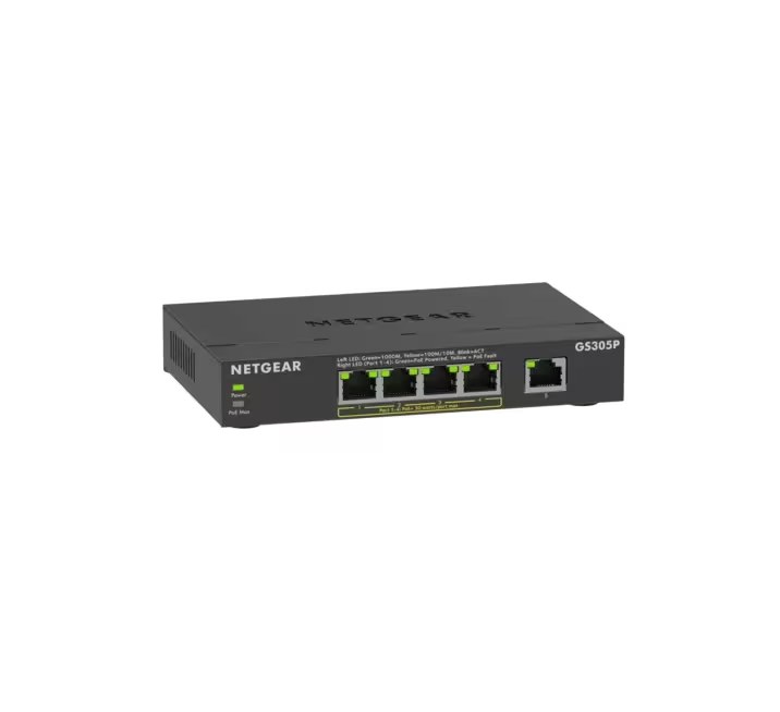 Netgear 300 Series GS305P Version 3 Switch SOHO unmanaged 5 x 1 GBps Network Equipment