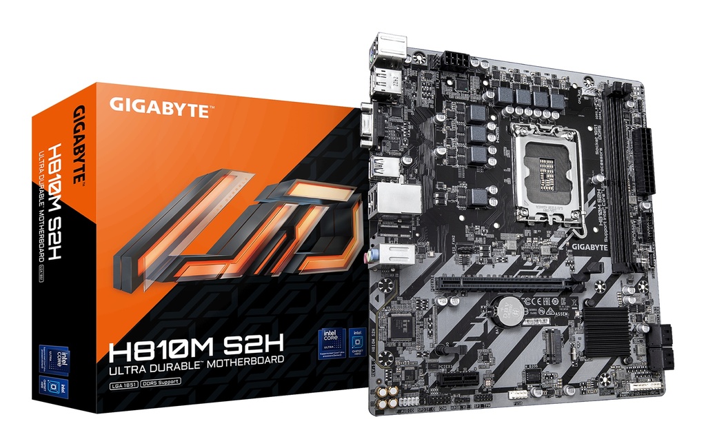 [20171607000] Gigabyte H810M S2H Motherboard Intel H810 LGA 1851 Motherboard Intel Socket 1851 (Core Ultra 100&200 Motherboards