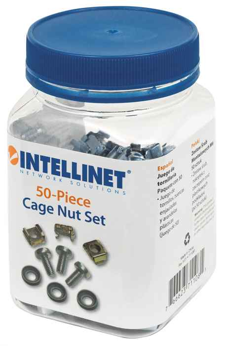 [2114763000] Intellinet Cage Nut Set 50 Pack Rack Accessories