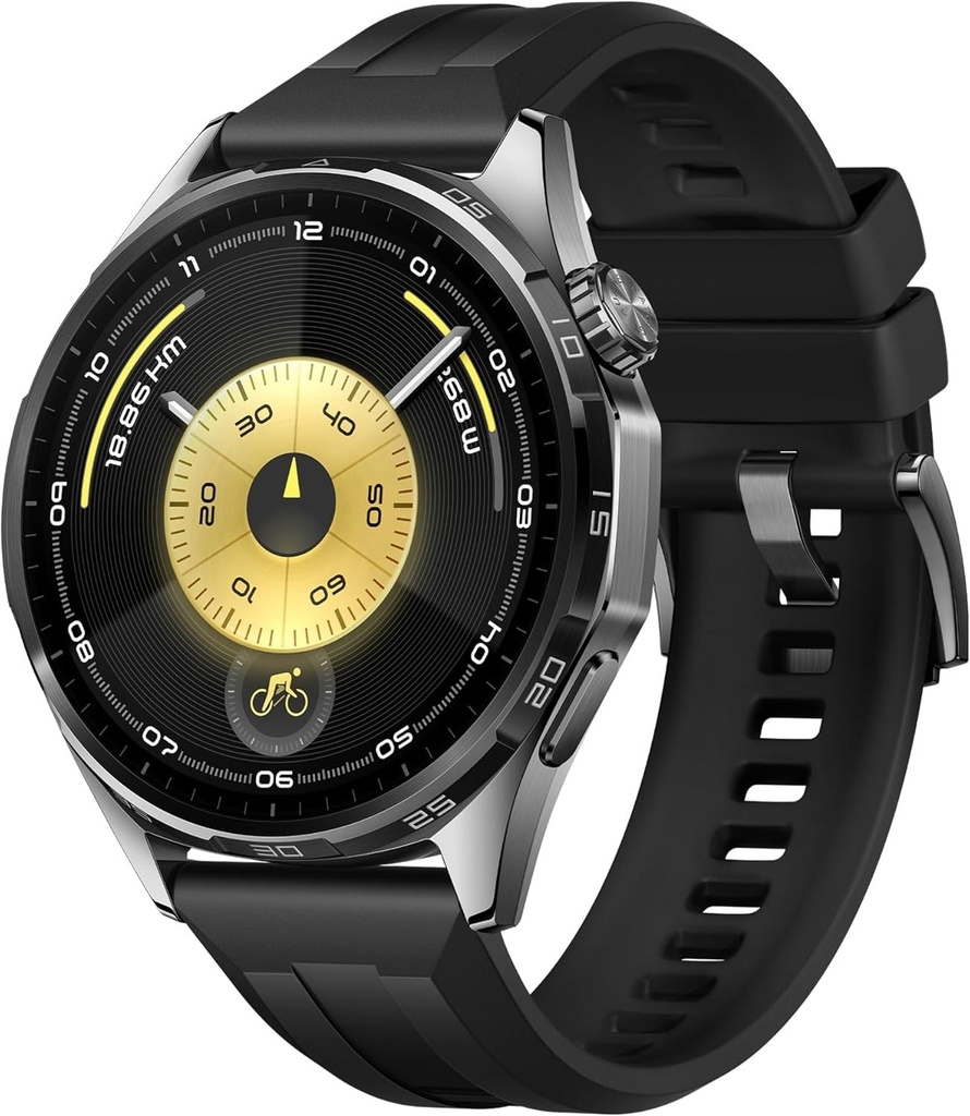 [21362414000] Huawei Watch Gt6 Atum-B19F Black Fluoroelastomer Strap Wearables
