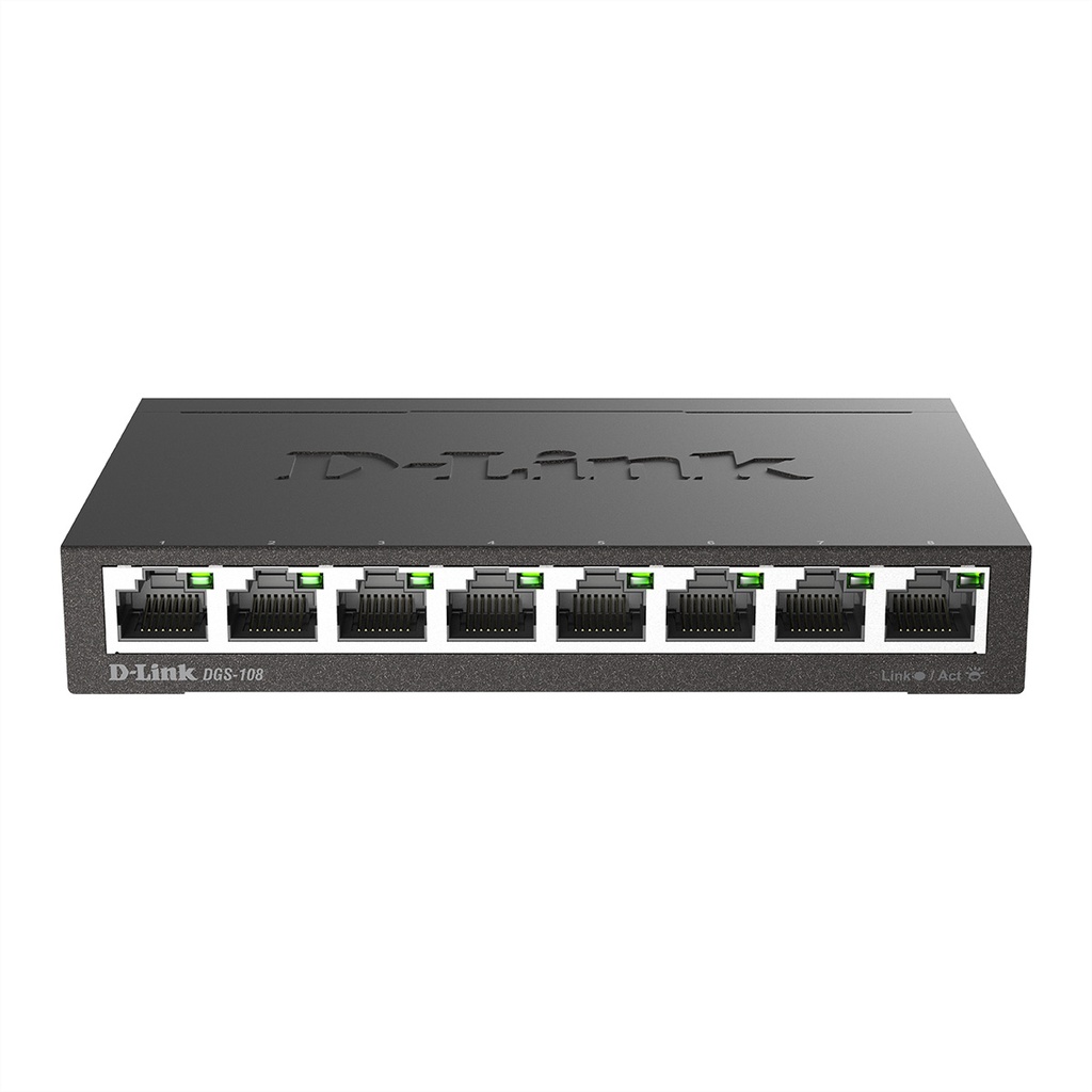 D-Link DGS 108 Switch unmanaged 8 x Copper Wire Network Equipment