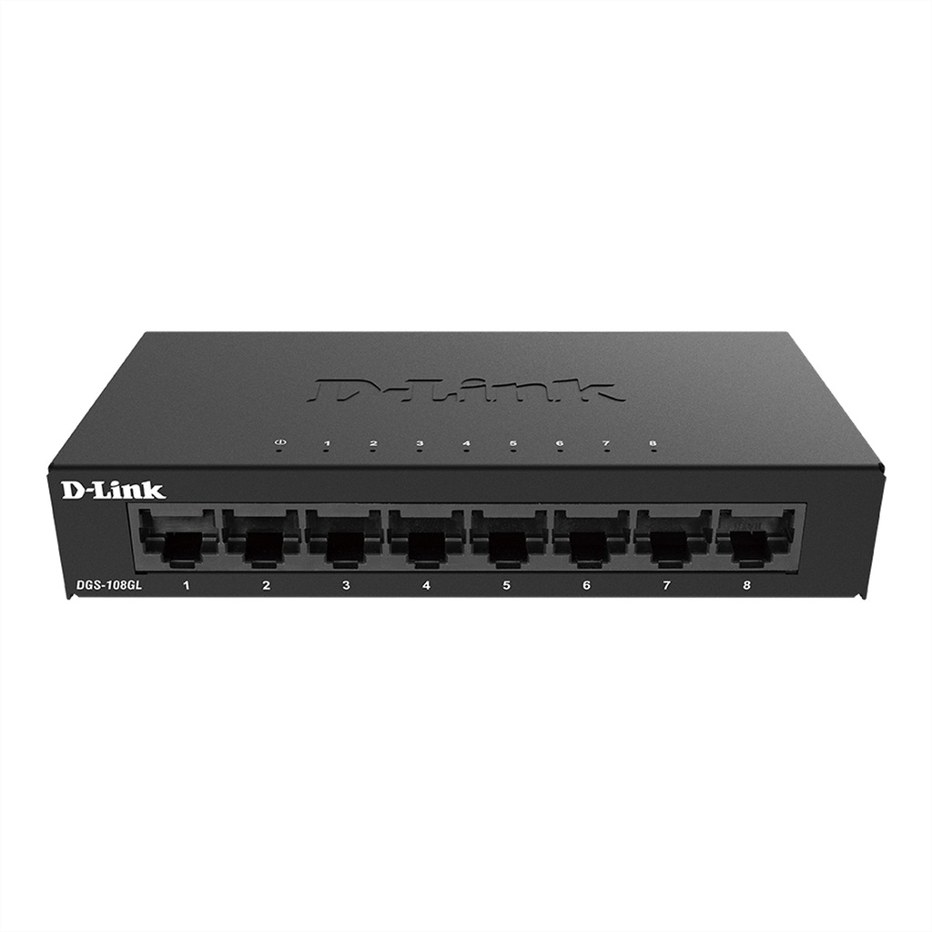 D-Link DGS 108GL Switch unmanaged 8 x Copper Wire Network Equipment