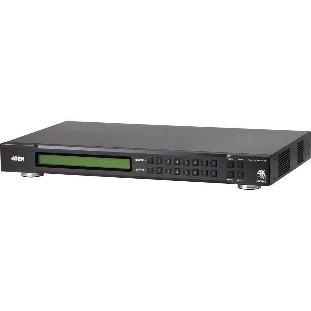 [2464065002] ATEN VM0808HB HDMI Metal Black 15 m 600 MHz 4096 x 2160 pixels KVM Switches