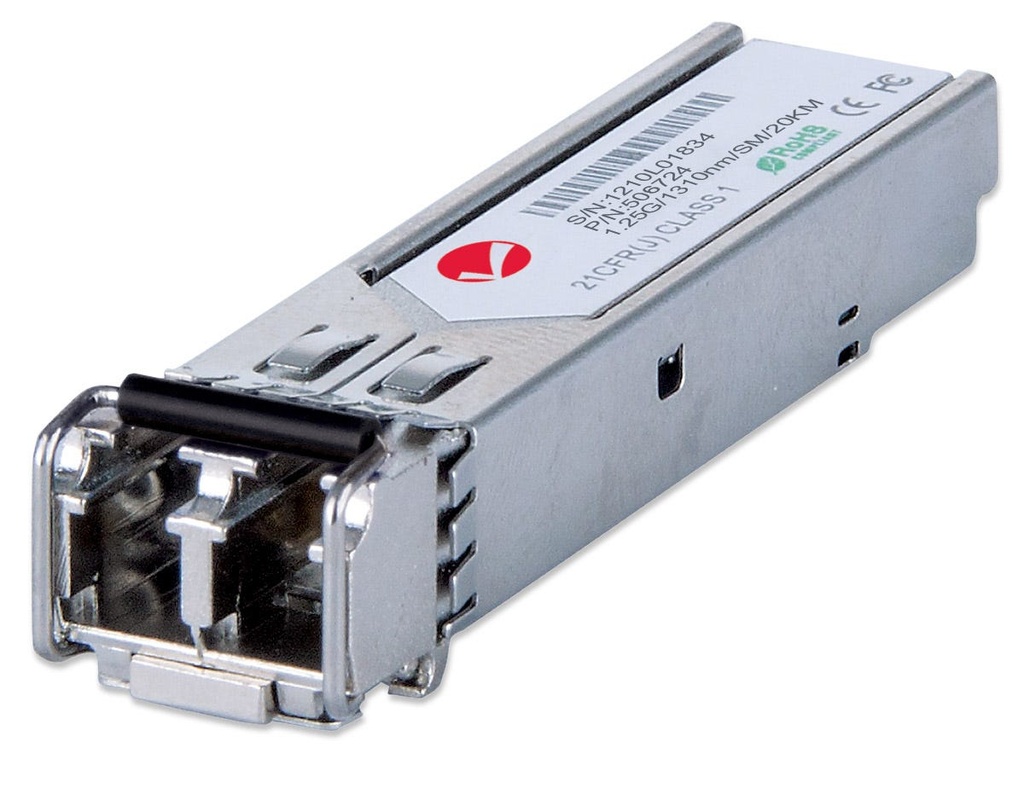 IC Intracom Transceiver Module Optical Gigabit Fiber SFP Mini-GBIC 1000Base-Lx (LC) Single-Mode Port 20km Wavelength 1310nm Ethernet Fibre MSA Compliant Equivalent to Cisco GLC LH SM Three Year Warranty Fiber optic 1000 Mbit/s mini-GBIC LC Network Equipment