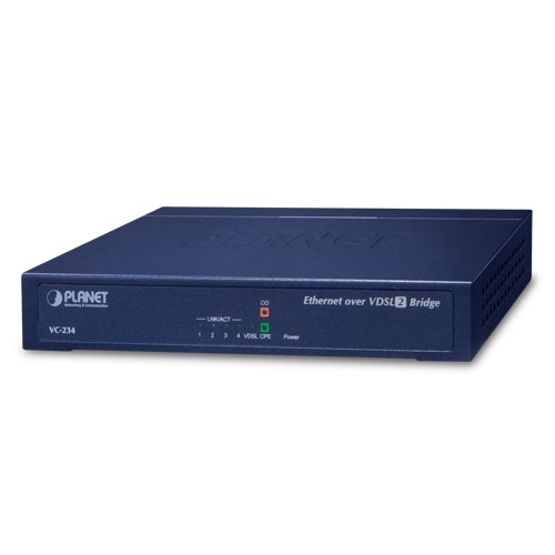 Planet VC-234 100/Ethernet LAN to VDSL2 Bridge 30 A Bridge Copper Wire Network Equipment