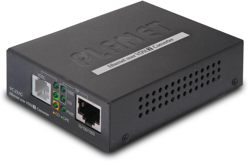 Planet VC-231G/1000T Ethern. to VDSL2 Converter Converter 0.1 GBps Network Equipment