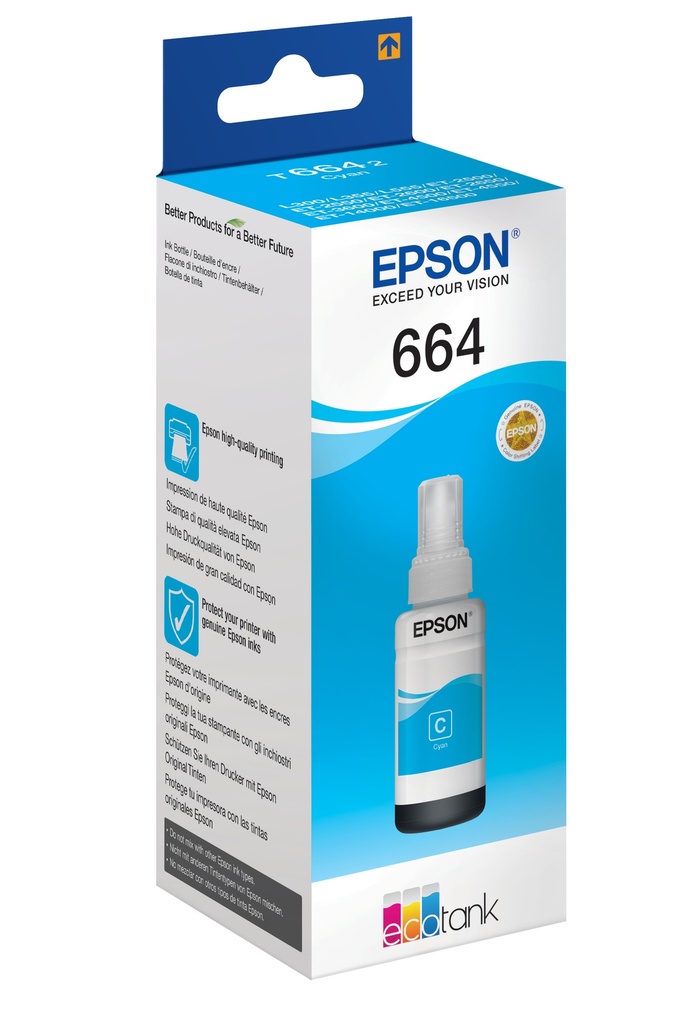 Epson ink cyan T 664 6642 Original Ink Cartridge Ink Cartridges