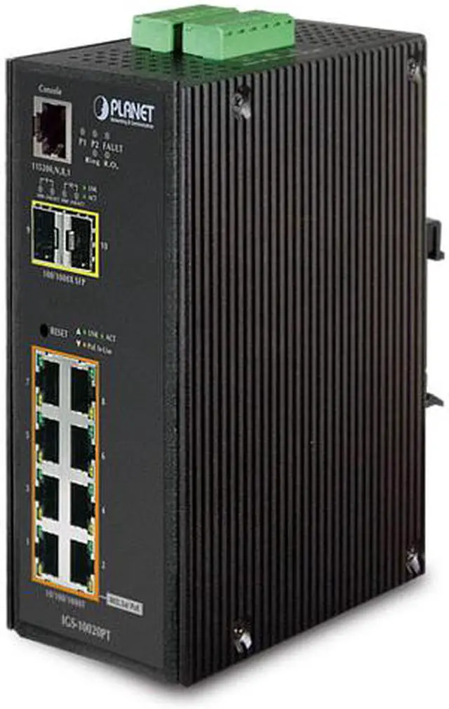 Planet Industrial Switch IGS-10020PT PoE Switch Wi-Fi Network Equipment