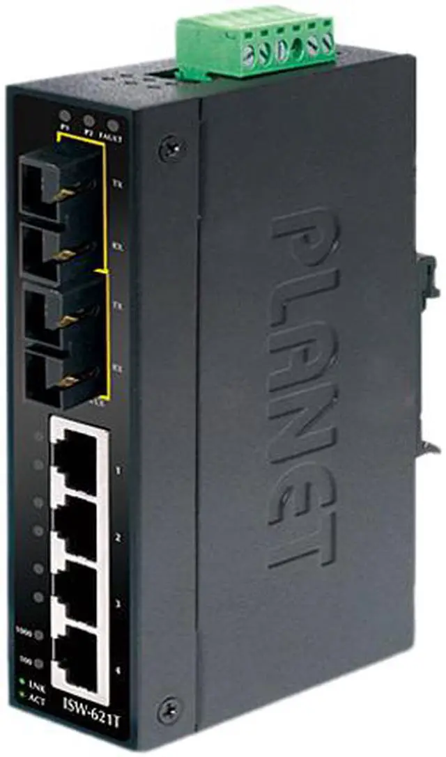 Planet 4+2 100FX Port Multi-mode Industrial Ethernet Switch Switch Copper Wire Network Equipment