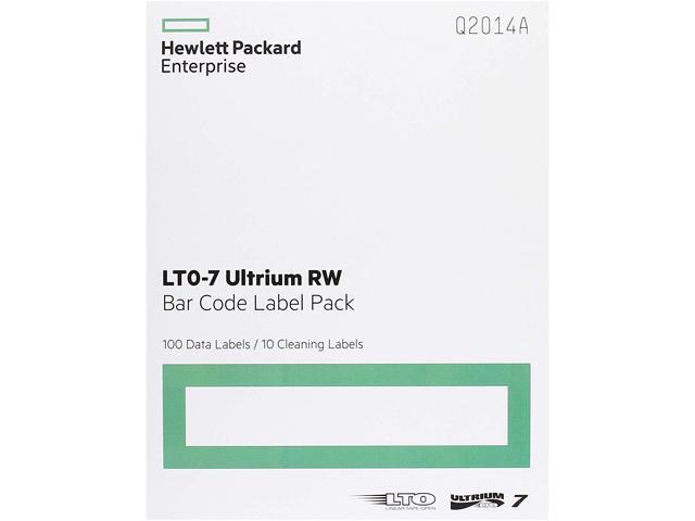 [4206818000] HPE LTO-7 Ultrium RW Bar Code Label Pack Printer Media