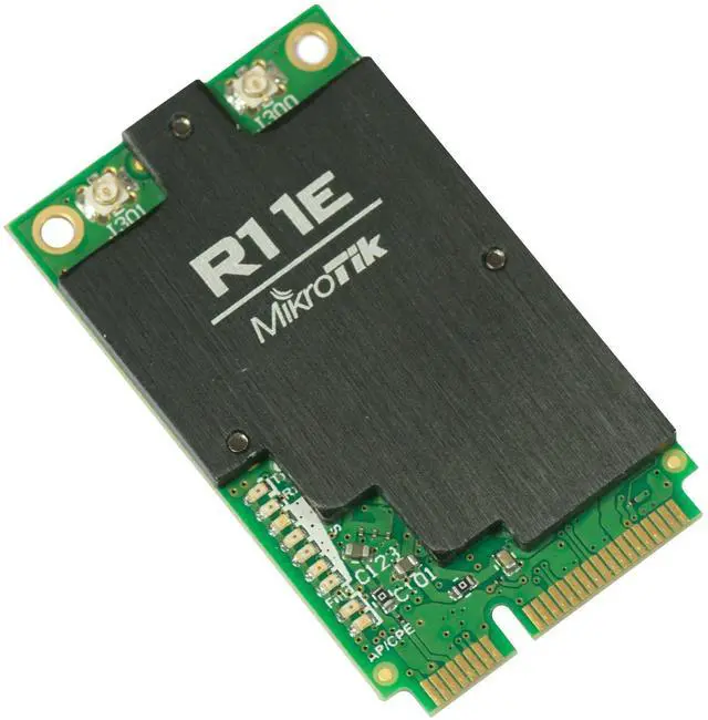 MikroTik R11e-2HnD Internal Wireless Mini PCI Express RF Wireless Wi-Fi 4 (802.11n) Green Black Network Accessories