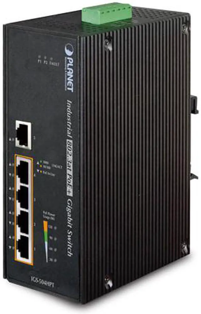 Planet Industrial Switch w/802.3at Switch Wi-Fi Network Equipment