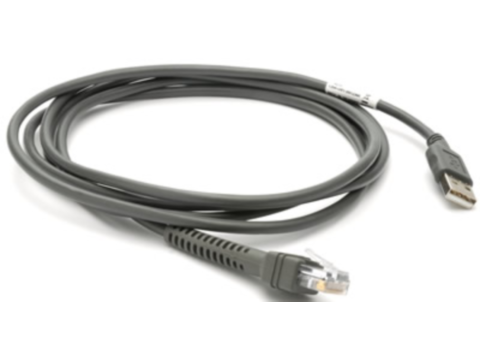 [5173773000] Zebra CBA U21 S07ZBR Black 2.1 m USB EAS Male Scanner Accessories