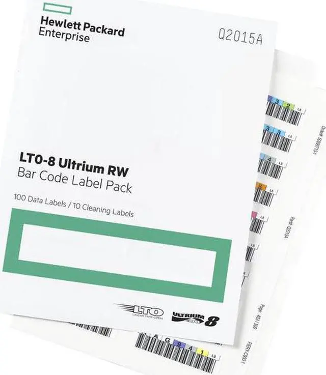[5944890000] HPE LTO8 Ultrium RW Bar Code Label Pack Barcodeetiketten LTO LTO/Ultrium 1,440 GB Magnetic Media