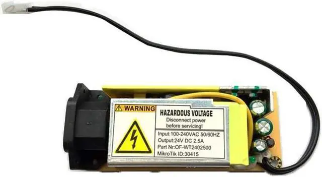 [6181571000] MikroTik 24V2APOW Router Indoor Power Supply 60 W Power Supplies