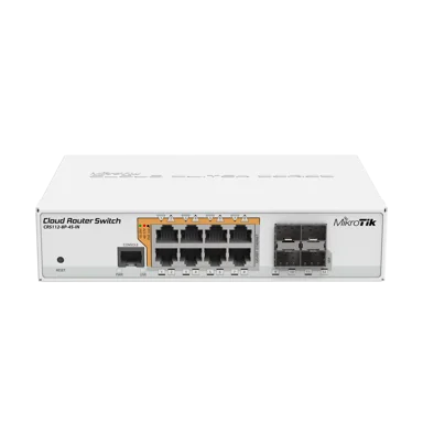 MikroTik Cloud Router Switch 112 8P 4S IN Router Fiber Optic Network Equipment