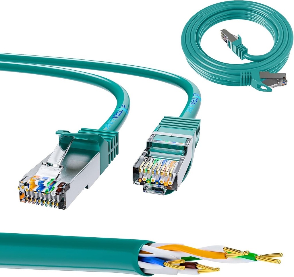 Extralink Cat.6 FTP LAN Patch Cable Copper Twisted Pair Network Cable Network Cables & Adapters