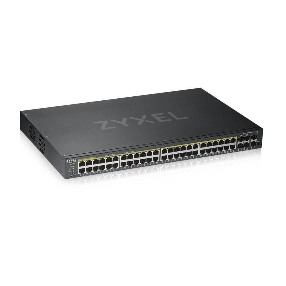 ZyXEL GS1920-48HPv2 Switch Smart 48 x/1000 PoE++ 4 Kombi Gigabit SFP+ 2 Copper Wire Network Equipment